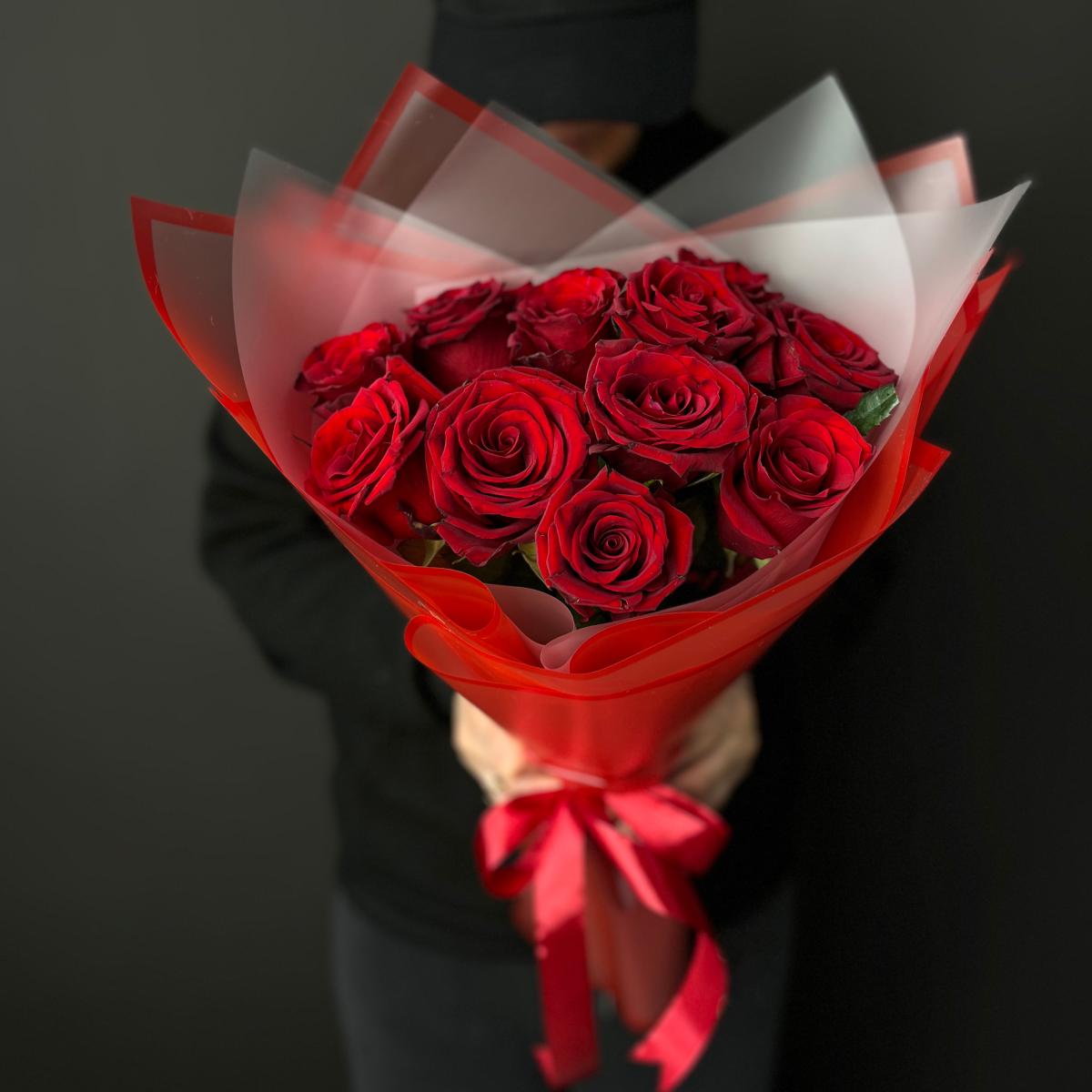 Розы красные (Эквадор) 40 см