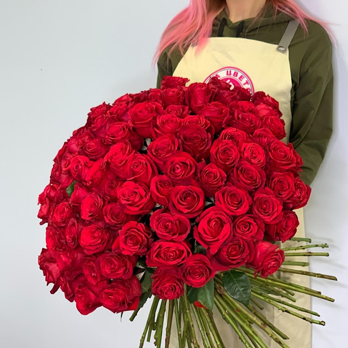 Розы красные (Эквадор) 40 см