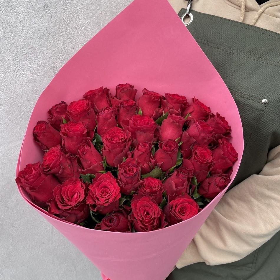 Розы красные (Эквадор) 60 см