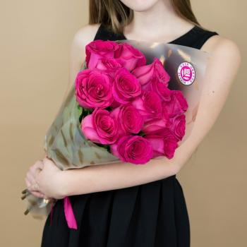 Букет из розовых роз 15 шт 40 см (Эквадор) Артикул   1072