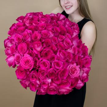 Букет из розовых роз 75 шт. (40 см) артикул букета  1078k