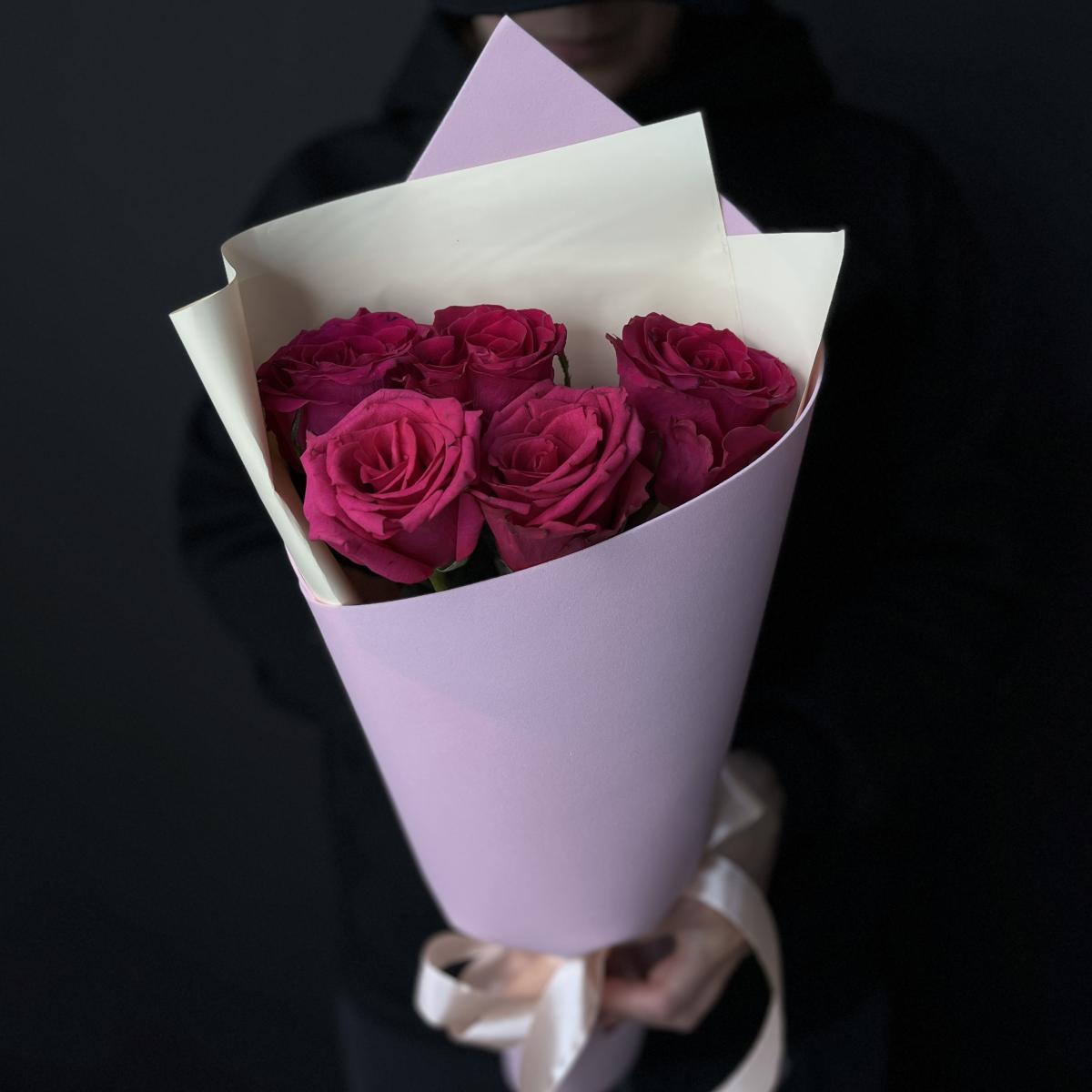 Розы розовые (Эквадор) 40 см