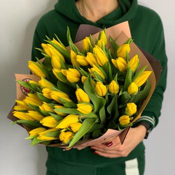 Тюльпаны желтые 51 шт Артикул  1696krasn